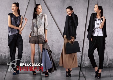 经典时尚女装品牌黑与白2013年春夏新品发布