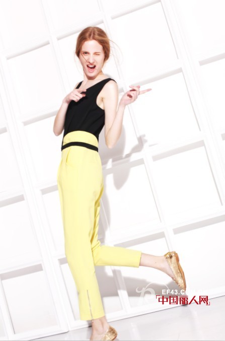 A/E女装 黑色加点柠檬黄精彩立现