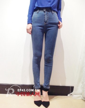 高腰牛仔裤 小个MM变身大长腿