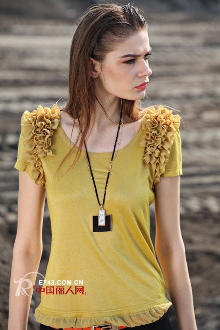 欧韩风尚品牌女装她之曲 活力嫩黄明媚一夏