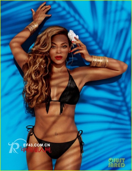 碧昂斯代言海岛风格泳装 天后骚首弄姿身材火辣