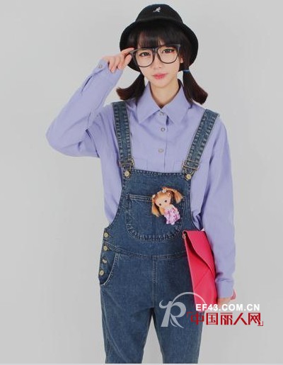 可爱俏皮背带裤 立刻变身马里奥