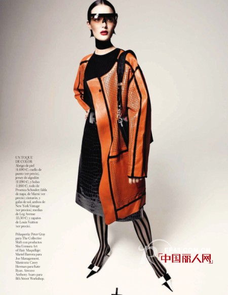 模特Sam Rollinson为Elle西班牙版5月刊拍时尚大片