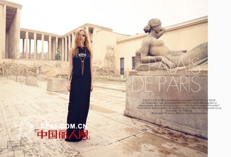 超模伊娃·唐尼(Eva Downey)绝美演绎Elle杂志罗马尼亚4月刊