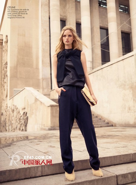 超模伊娃·唐尼(Eva Downey)绝美演绎Elle杂志罗马尼亚4月刊