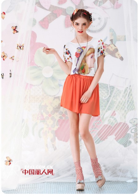 in❤colour女装2013春夏款 把花儿穿在身上