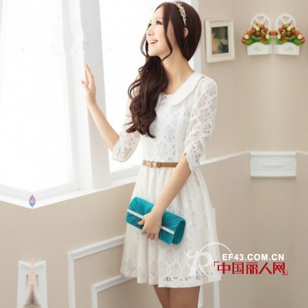 五一甜美出行  蕾丝连衣裙惹人爱