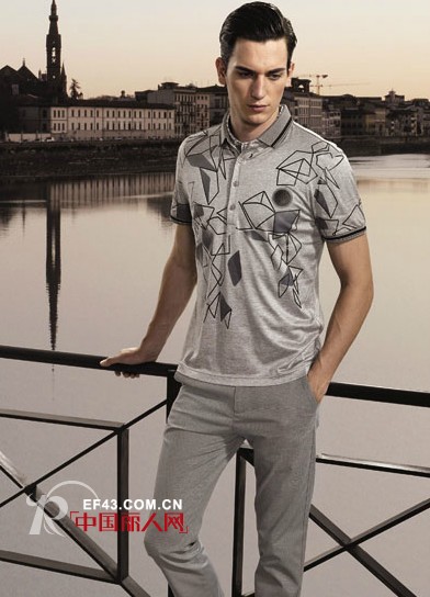 卡度尼商务男装夏日新款T恤 打造成熟男士的休闲风