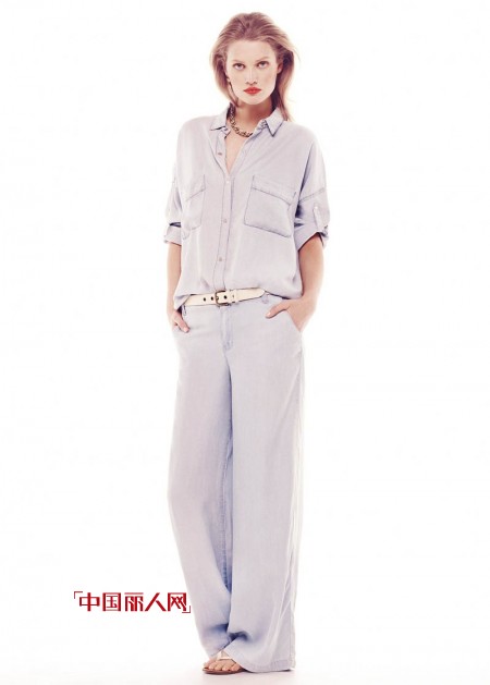 Toni Garrn中性演绎Mango最新夏季LOOKBOOK