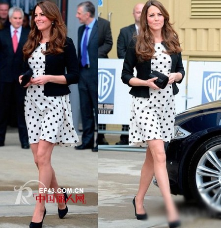 英国王妃再穿高街引疯抢 凯特孕后造型连拍