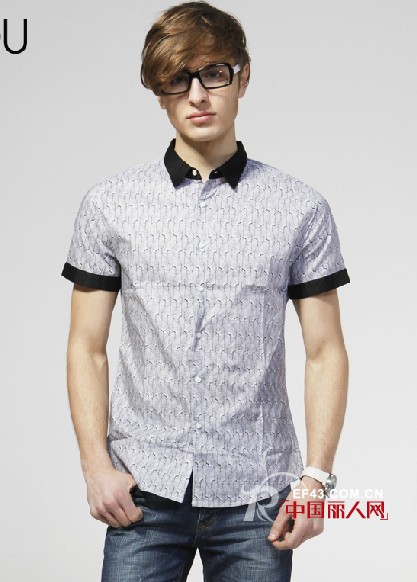 Egou男装新品  带你玩转短袖衬衫