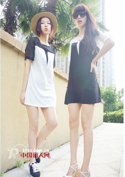 一个像秋天一个像夏天-闺蜜装