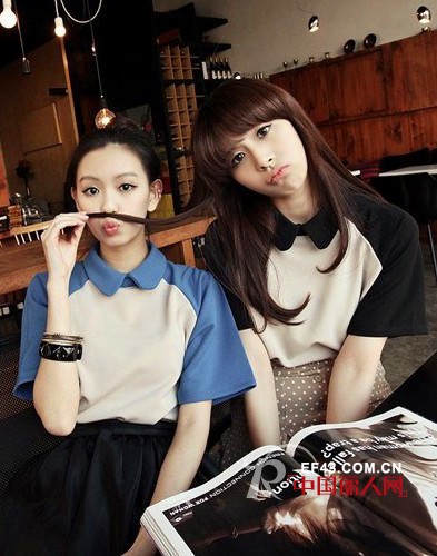 一个像秋天一个像夏天-闺蜜装