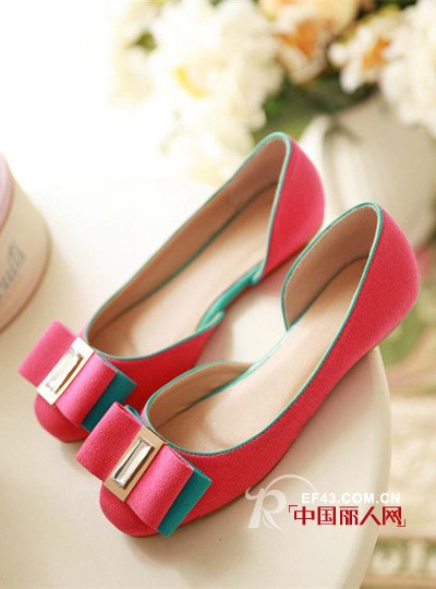 美丽百搭蝴蝶结单鞋 让你目不暇接