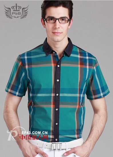 夏日英伦格子风 宝利博纳男装给您好货源