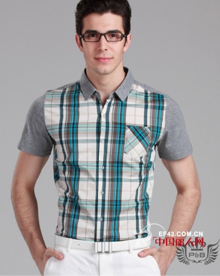 夏日英伦格子风 宝利博纳男装给您好货源