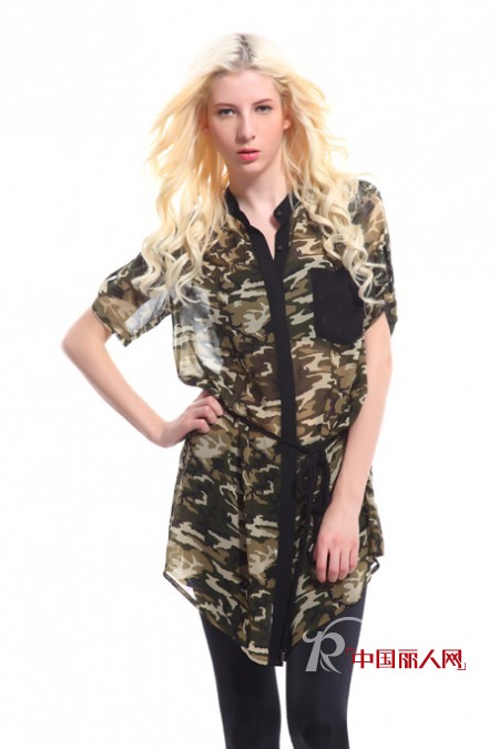 Wisdom&b时尚女装 玩转帅气迷彩世界