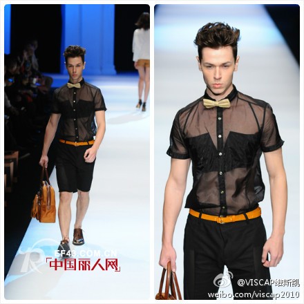 男人也玩性感透视 VISCAP男装中性艺术家系列