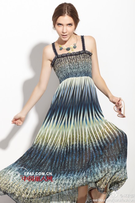 玖姿2013年夏季连衣裙 展现女人最真实的优雅气质