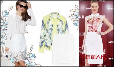 夏日白色纯色裙子受宠 教你清凉一夏