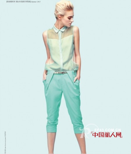 爱城市薄荷绿系列女装 让你的夏日也冰凉舒爽