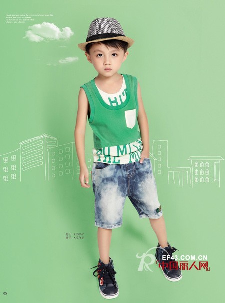巴比兔时尚童装 体验青草翠绿清凉仲夏