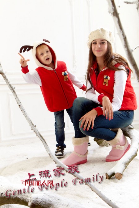 上流家族亲子装2013秋冬新品上市 只给最“爱”的你