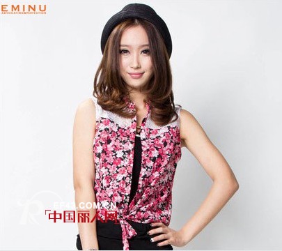 EMINU依米奴夏季无袖衬衫 展现女性曲线美