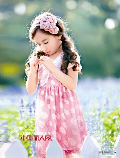 米芝儿童装 我要和薰衣草比比“美”