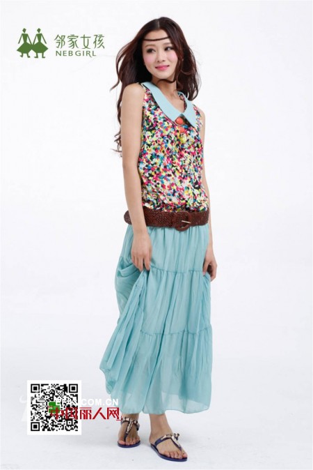 邻家女孩好感夏装  甜美印花绽FUN好心情