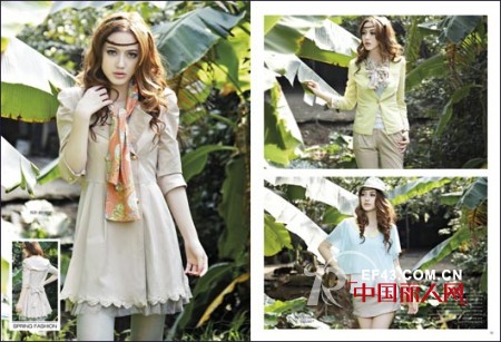 阿珍妮女装2013春夏美搭 浪漫优雅七月尽显清新