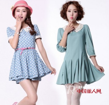 红雨竹女装 夏天清新波点横扫纯色依旧