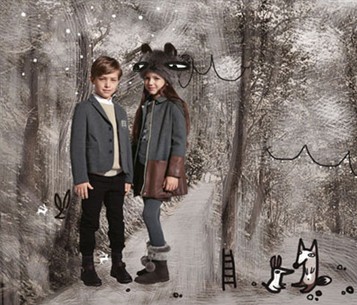 Fendi2013秋冬童装系列广告大片