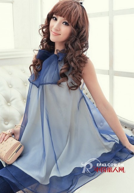 盛夏甜美雪纺衫  清凉纯净娇俏少女装