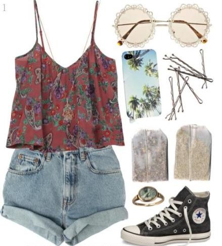 短打+高腰短裤 一秒变身高挑妹