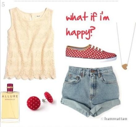 短打+高腰短裤 一秒变身高挑妹