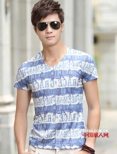 枫索男装夏日T恤新品 至潮印花打造型男LOOK