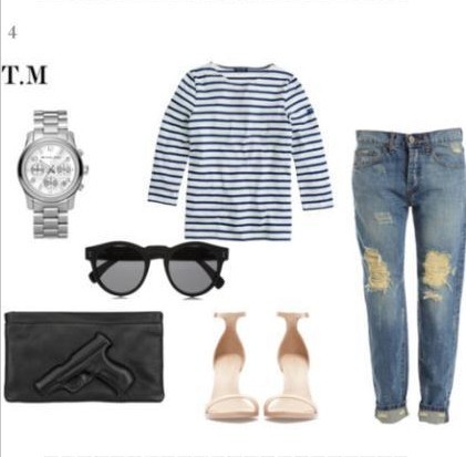 条纹如何穿 超全条纹chic搭大放送