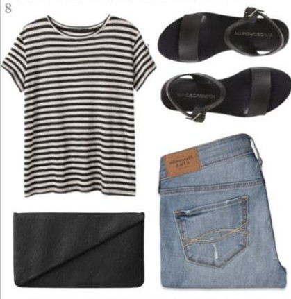 条纹如何穿 超全条纹chic搭大放送