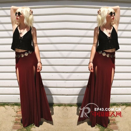 又一波长裙Style来袭 无法抵御的美腿诱惑