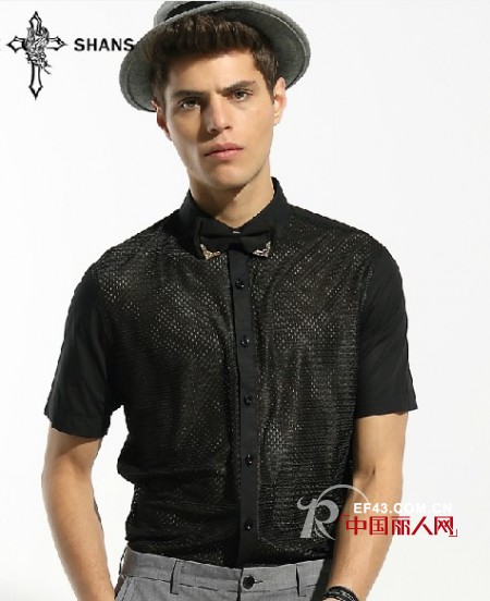 杰尼轩诗夏日新品 透视装打造性感型男