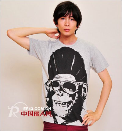 graniph休闲时尚 庞克大猩猩新品T恤