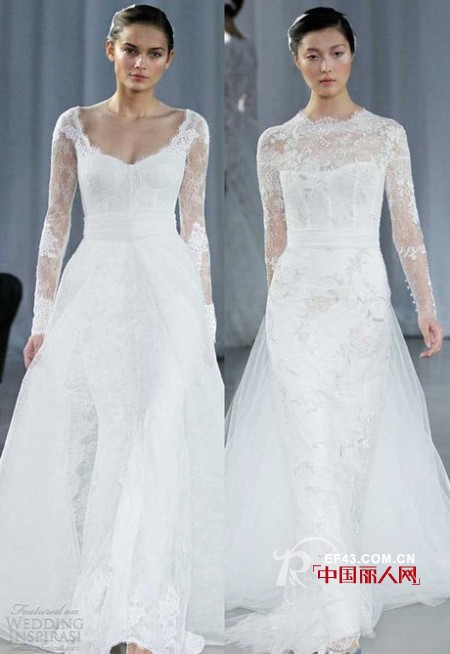 2013秋冬款婚纱四大流行元素大盘点
