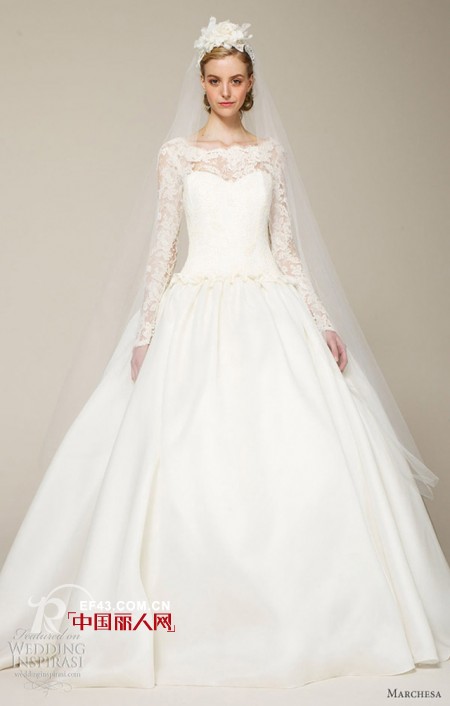 蕾丝长袖冬款婚纱 依然是最美的那个你