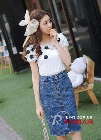 青春活力 今夏牛仔裙穿出甜美女生范
