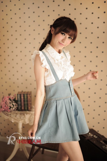 三款牛仔连衣裙  时尚魅力大不同