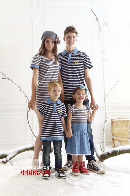 浪漫旅游季 上流家族亲子装 一家人最好的选择