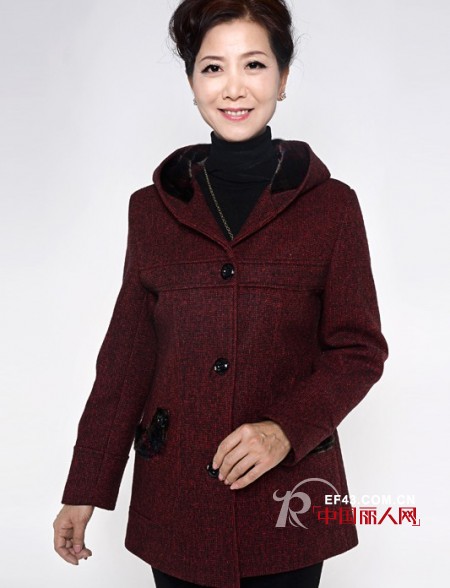 冬季妈妈装之毛呢外套  倍显高贵奢华气质