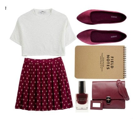 英伦风百褶裙 学院装扮必备单品