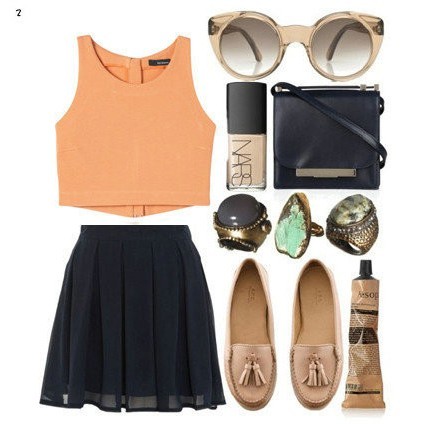 英伦风百褶裙 学院装扮必备单品